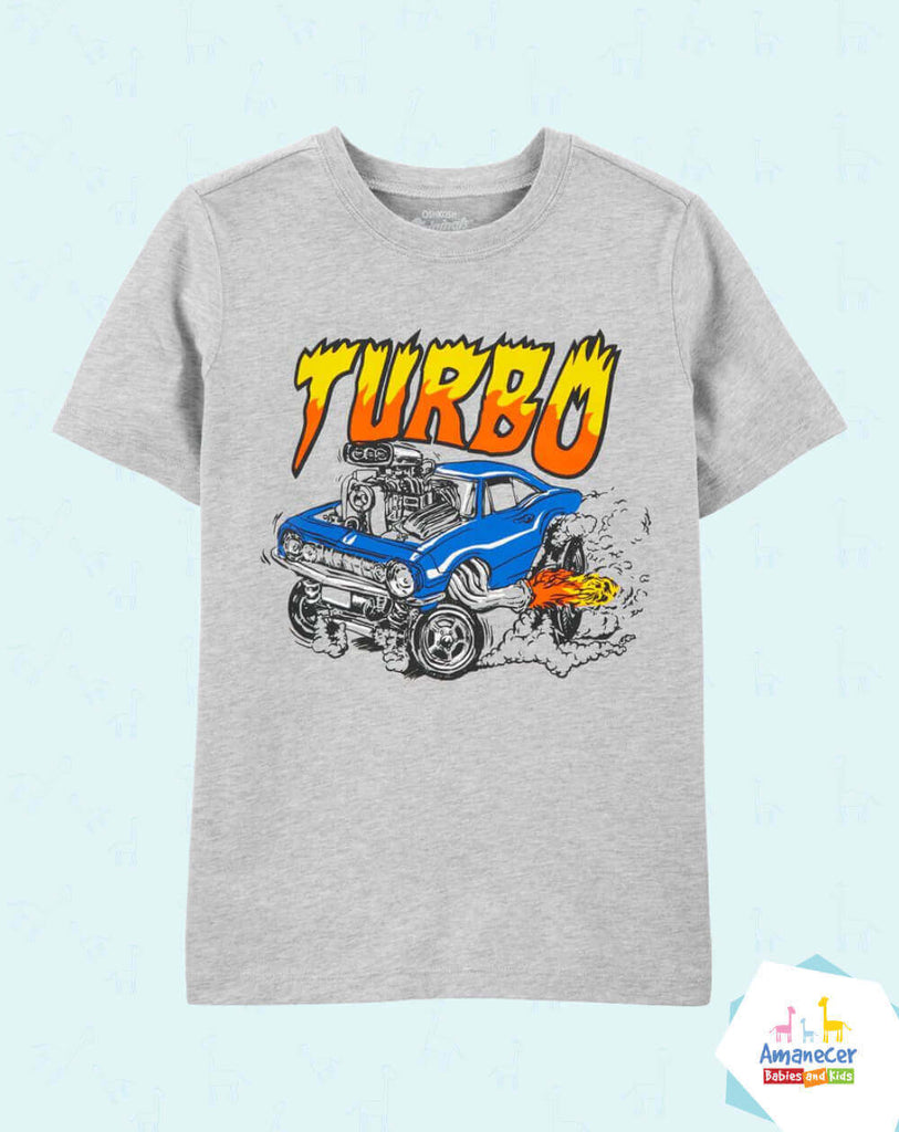 Camiseta Turbo Gris