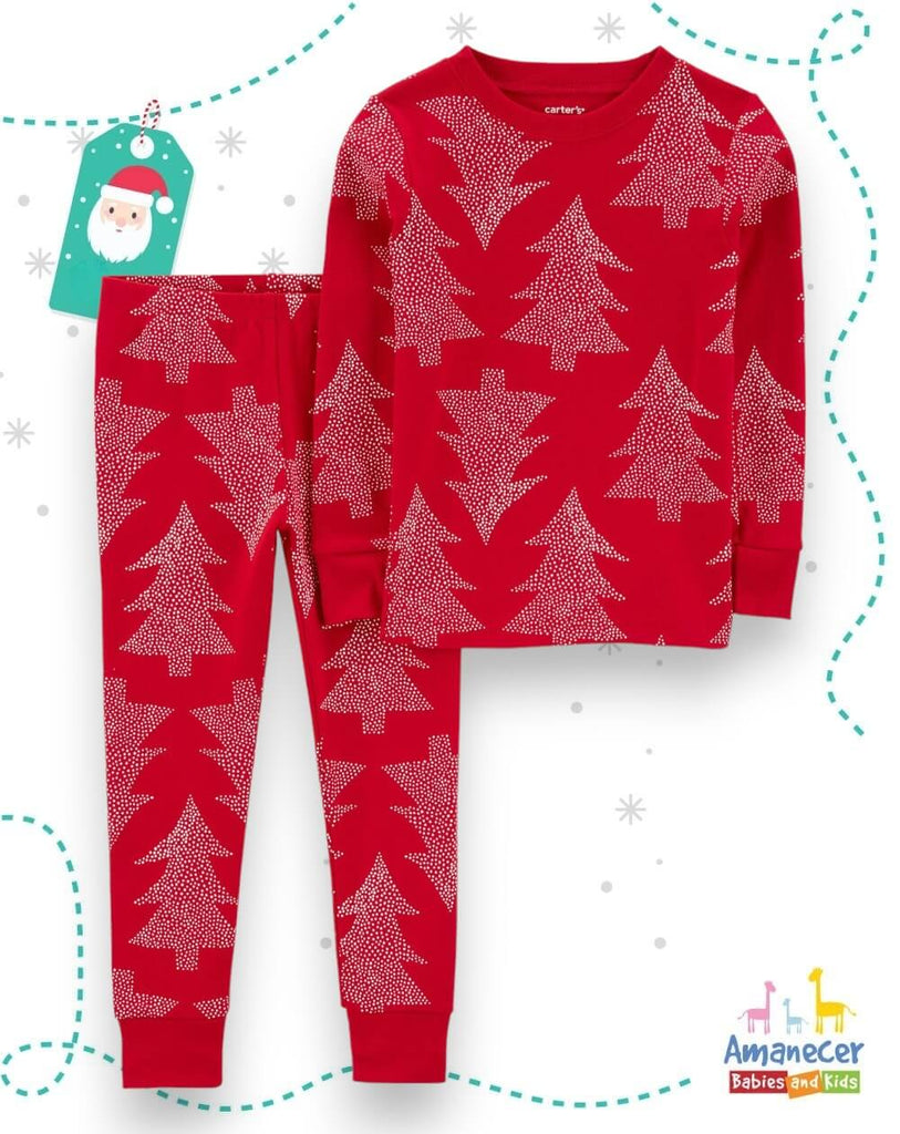 Pijama Navidad 2 Piezas Rojas