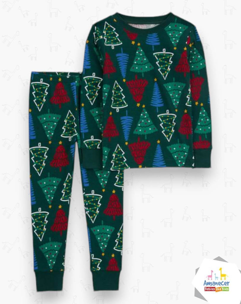 Pijama Arbolitos Navidad Toddler