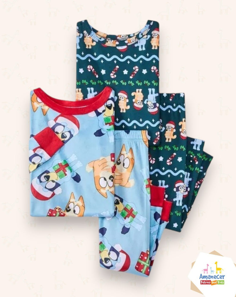 2 Pijamas Navidad Bluey