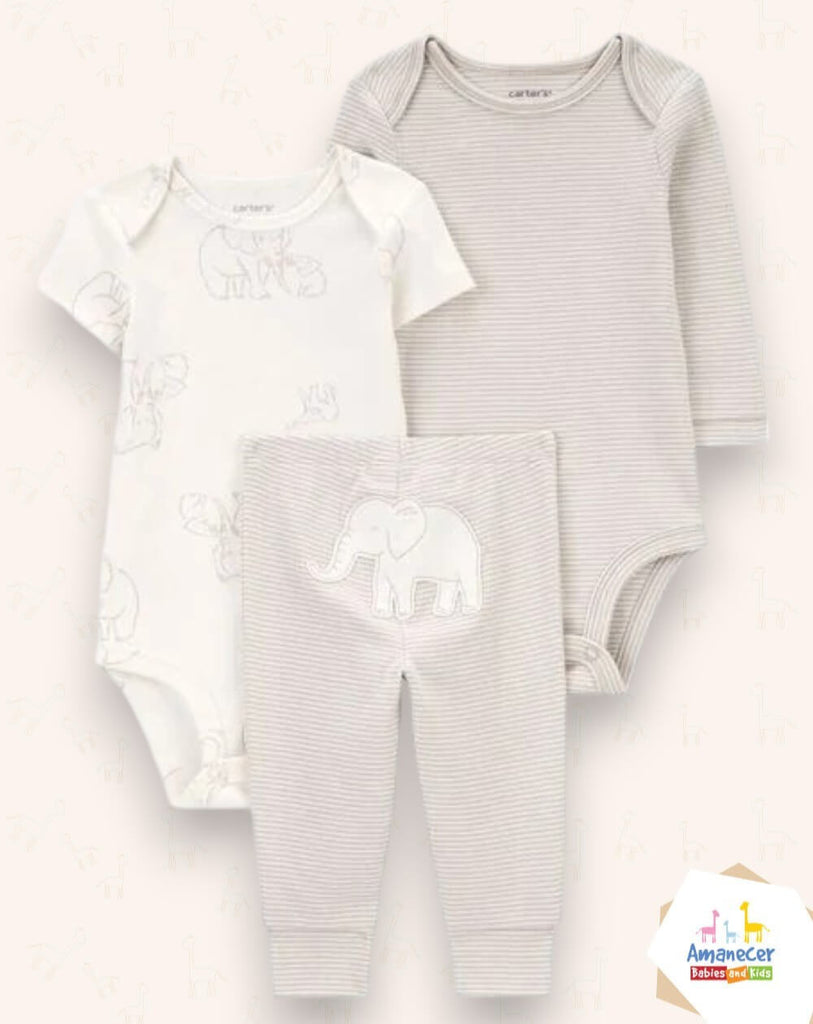 Set Beige 3-piezas Elefante