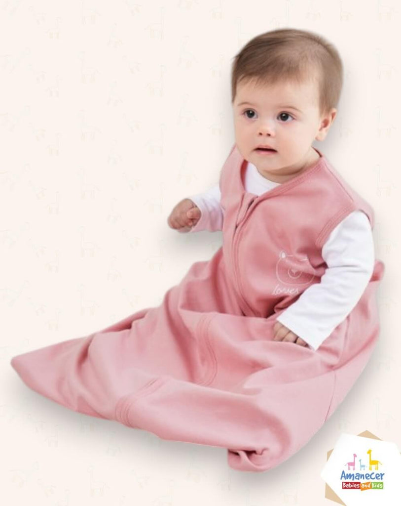 Saco de Dormir Rosa con osito