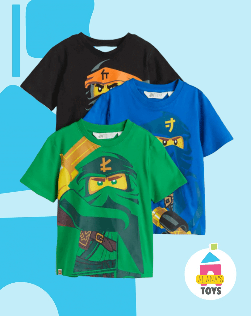 Camisetas Lego Ninja x 3 Uds Amanecer Babies And Kids