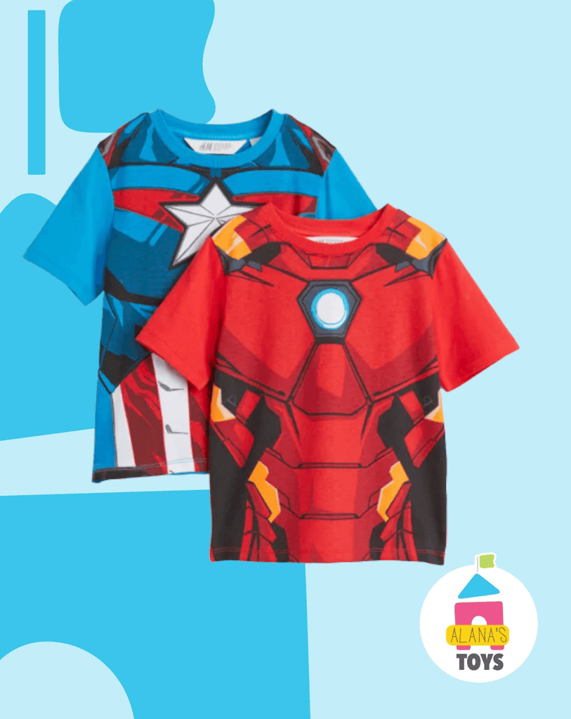 Camiseta Avengers x 2 Uds