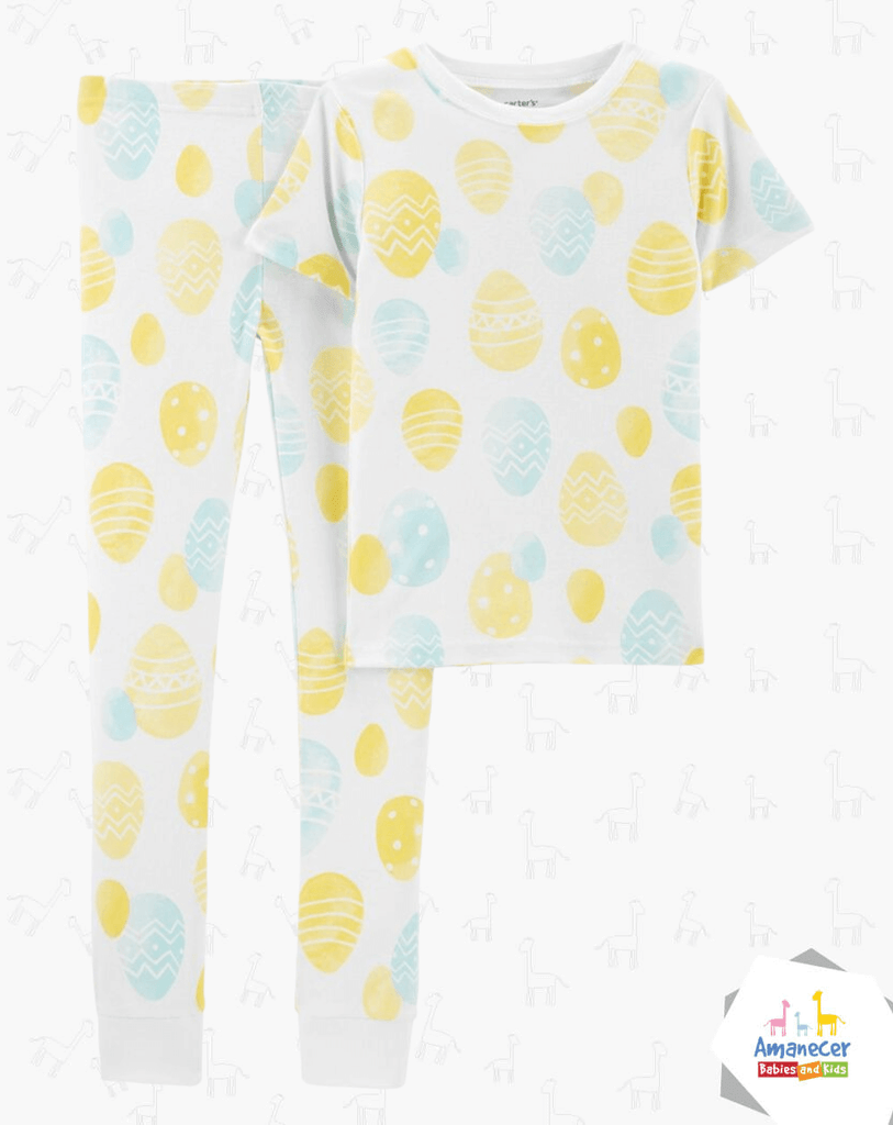 Pijama 2 Piezas Colores Pasteles (6-14)